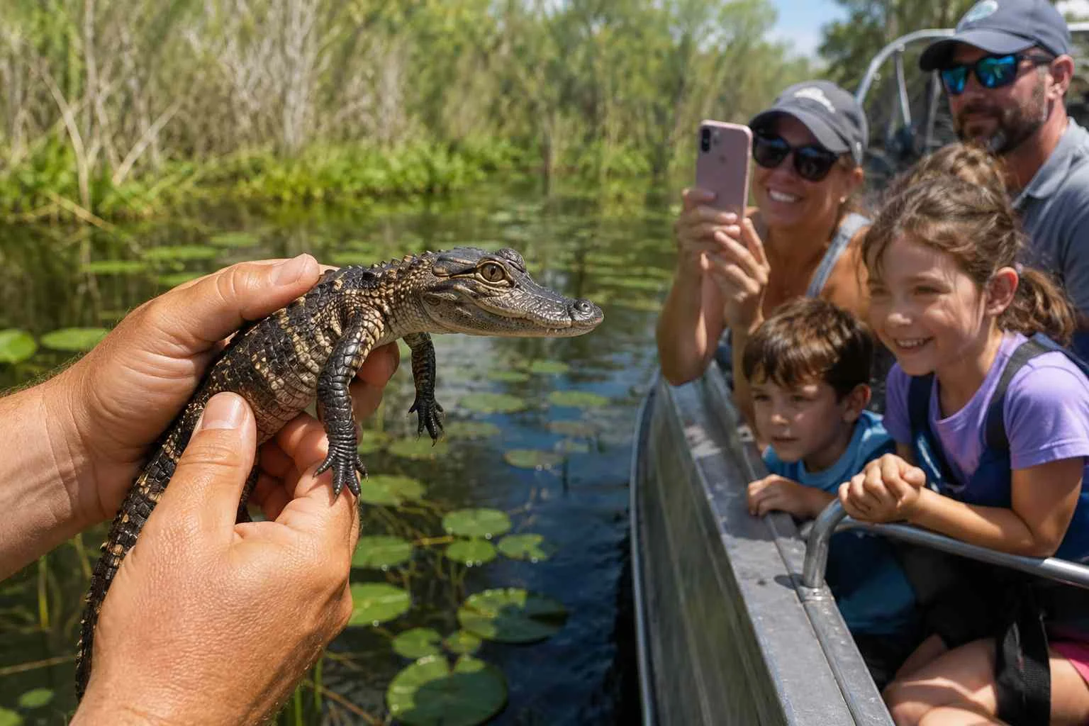 Can I Encounter Baby Gators On A Swamp Tour - Swamp Fever Airboat Adventures